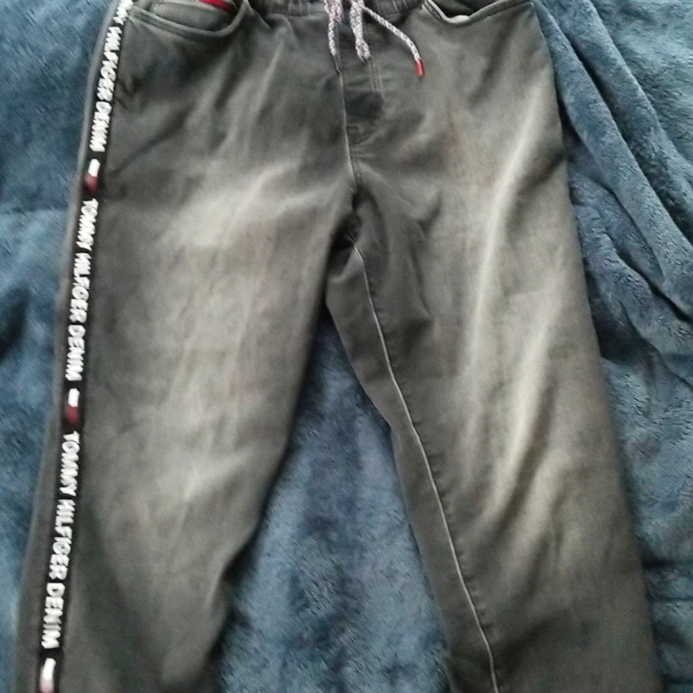 Vintage tommy Hilfiger Jean's with logo strips